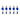 Set of 11 light blue Marius players and 4 stainless steel bars