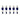 Set of 11 dark blue Marius players and 4 stainless steel bars