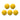 Pack of 5 Roberto Sport ITSF yellow balls